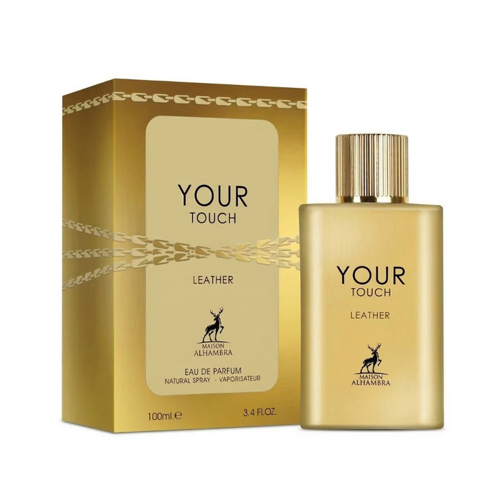 Perfume Maison Alhambra Your Touch Edp 100 ml con frasco de vidrio y diseño elegante, ideal para ocasiones especiales.