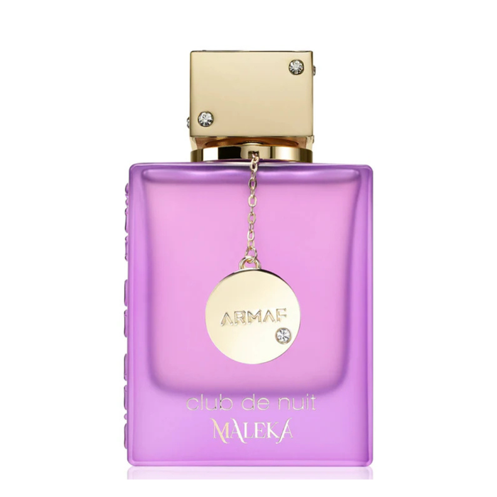 Perfume Armaf Club de Nuit Maleka de 105ml con frasco elegante y diseño moderno en la imagen.