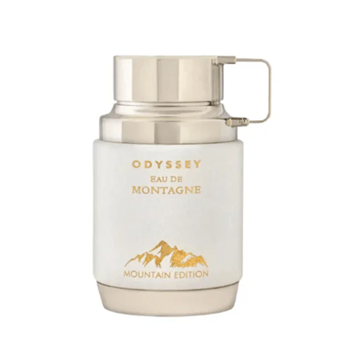 Perfume Armaf Odyssey Montagne de 100ml con frasco elegante y diseño distintivo, ideal para hombres y mujeres.