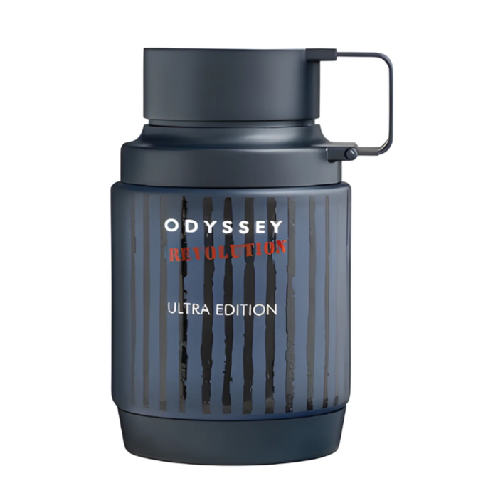 Perfume Armaf Odyssey Revolution de 100ml con frasco elegante y diseño moderno, ideal para amantes de fragancias sofisticadas.
