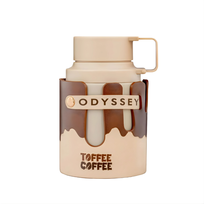 Perfume Armaf Odyssey Toffee Coffee, Eau de Parfum de 100ml con frasco elegante y diseño moderno.